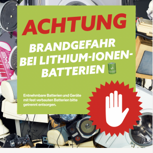 Brandgefahr bei Lithium-lonen-Batterien
