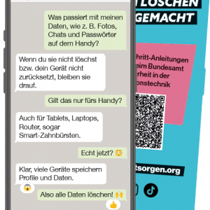 Datenlöschung auf altem Gerät
