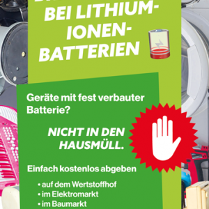 Brandgefahr bei Lithium-Ionen-Batterien